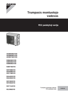 ARXM-N9, RXP-M, RXA-B, RXF-B, RXF-A, RXJ-N_4PLT513661-7E_2018_11_installer reference guide_Lithuanian download